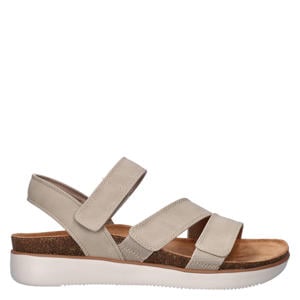 Lifted Comfort imitatieleren leren sandalen taupe