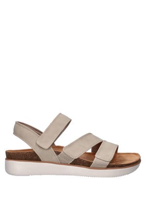 Lifted Comfort imitatieleren leren sandalen taupe