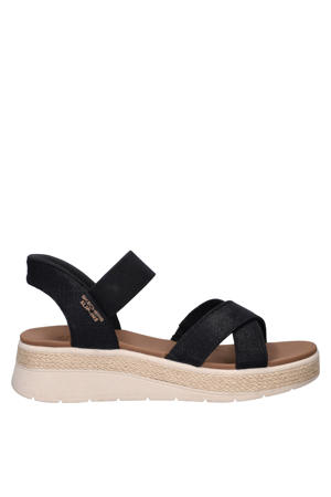 Hands Free Slip-Ins Bobs Sun-Ray sandalen zwart