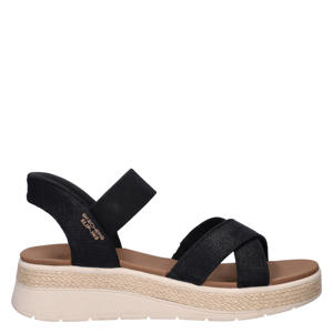 Hands Free Slip-Ins Bobs Sun-Ray sandalen zwart