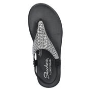 thumbnail: Skechers Meditation Luxe sandalen met strass steentjes zwart