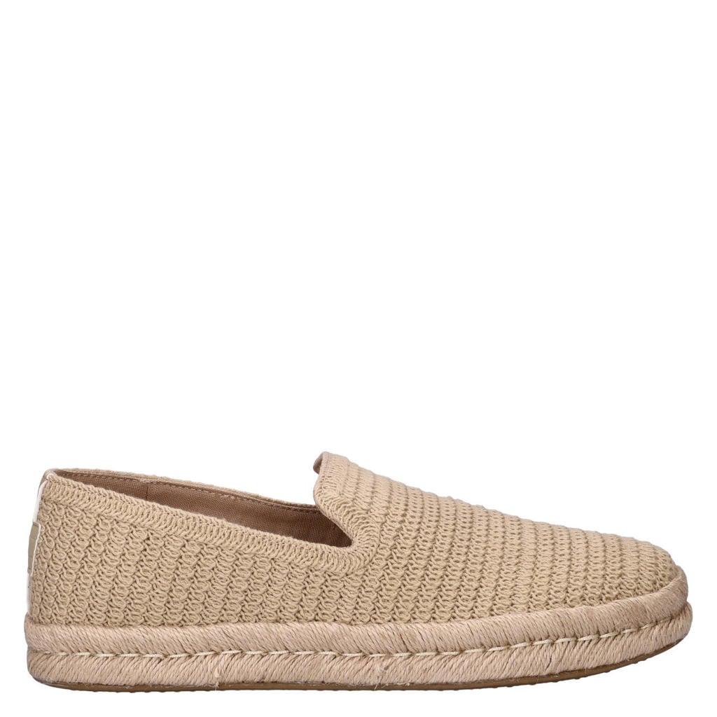 Beige heren Toms Santiago Mesh espadrilles van textiel