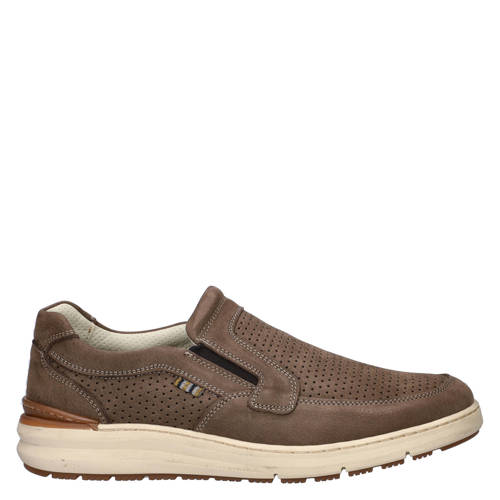 Nelson nubuck instappers taupe afbeelding