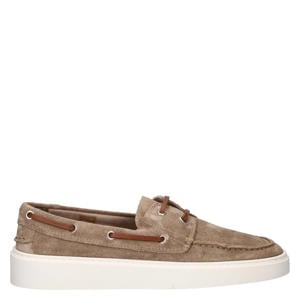 suède bootschoenen taupe
