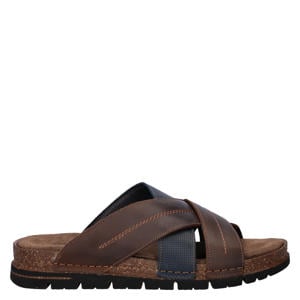 leren slippers bruin