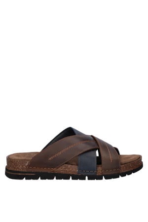 leren slippers bruin
