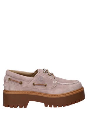 suède moccasins lila