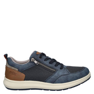 leren sneakers donkerblauw