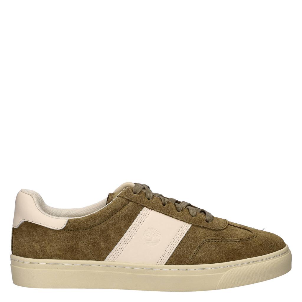 Kakikleurige heren Timberland Lisbon suède sneakers met veters