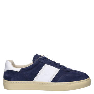 Lisbon suède sneakers donkerblauw/wit