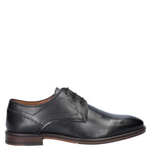 leren veterschoenen zwart