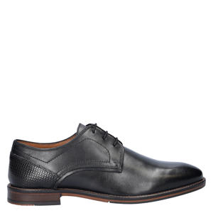 leren veterschoenen zwart