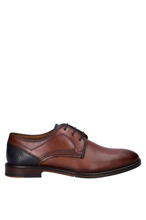 leren veterschoenen cognac