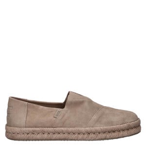 suède espadrilles beige