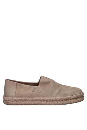 suède espadrilles beige