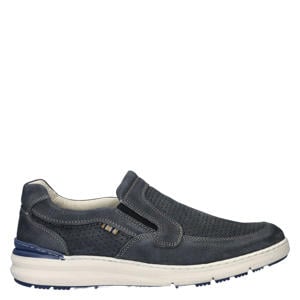 nubuck instappers donkerblauw