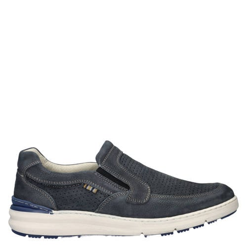 Nelson nubuck instappers donkerblauw afbeelding
