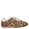 Cruyff sneakers met ponyhair en panterprint beige/zwart