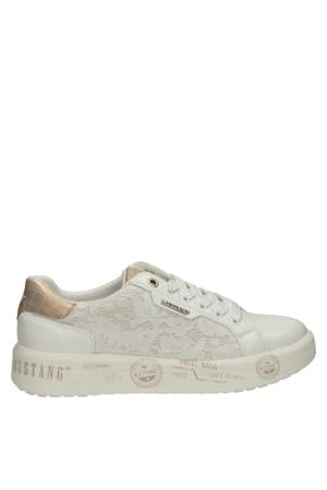 leren sneakers wit