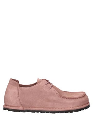 Utti Lace suède veterschoenen roze