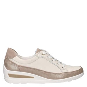 Zurich 2.0 leren sneakers ecru/taupe