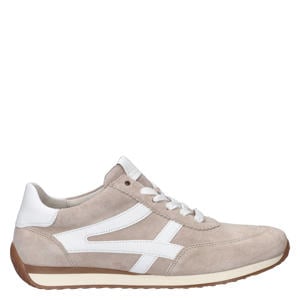 suède sneakers zand