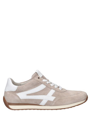 suède sneakers zand