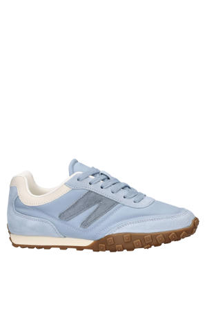 suède sneakers lichtblauw
