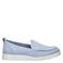 Ecco Bella suede instappers licht blauw