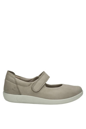 Soft 2.0 nubuck klittenbandschoenen taupe