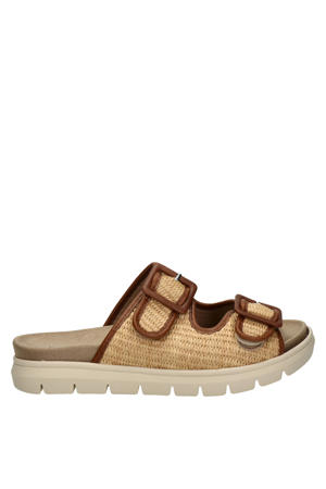 Flex rieten slippers naturel
