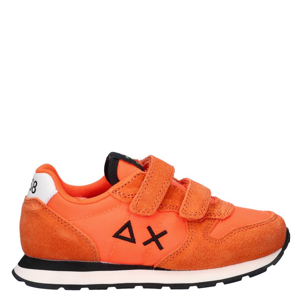 Oranje jongens SUN68 sneakers van nylon met veters