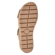 thumbnail: Nelson Flex suède sandalen met sleehak taupe