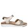 Nelson Flex leren sandalen goud