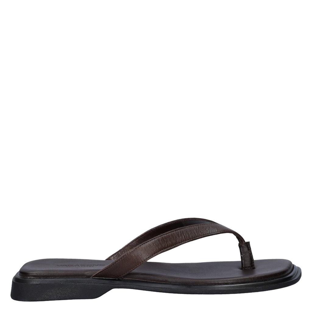 Bruine dames Vagabond Izzy leren teenslippers