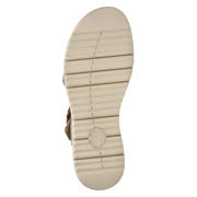 thumbnail: Nelson Flex suède sandalen met sleehak beige