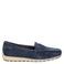 Tamaris comfort suède mocassins blauw