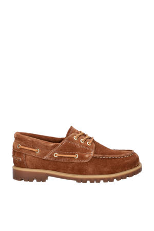 Joslyn suède bootschoenen cognac