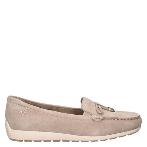 Tamaris suède mocassins beige afbeelding