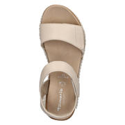 thumbnail: Tamaris Comfort leren sandalen ecru