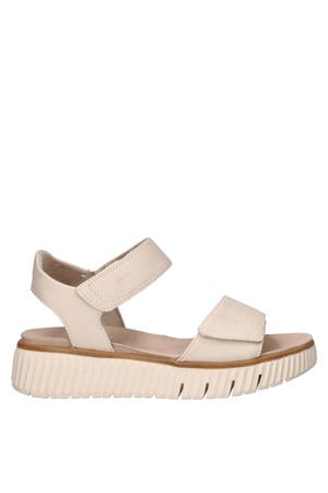 Comfort leren sandalen ecru