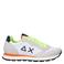 SUN68 Tom Fluo sneakers wit