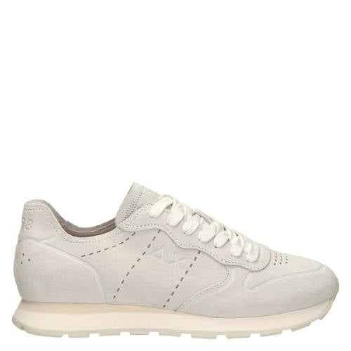 SUN68 Tom Raw Edge suède sneakers ecru afbeelding