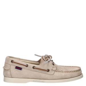 suède mocassins beige