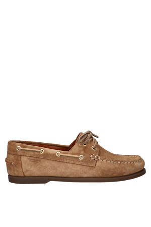 suède bootschoenen cognac