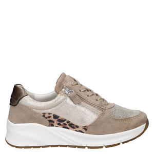 Flex suède sneakers beige