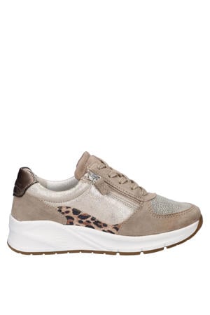 Flex suède sneakers beige