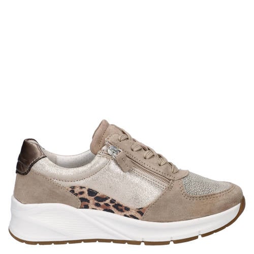 Nelson Flex suède sneakers beige afbeelding