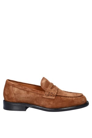 Linn suède loafers cognac
