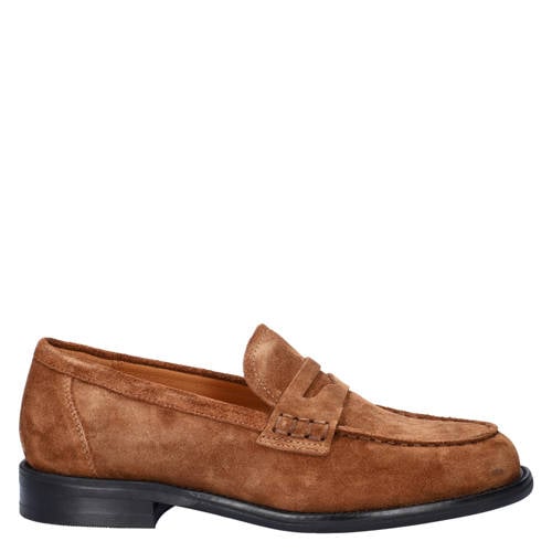 Vagabond Linn suède loafers cognac afbeelding